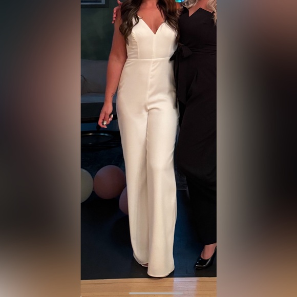 Lulus White Bachelorette Jumpsuit - Picture 1 of 7
